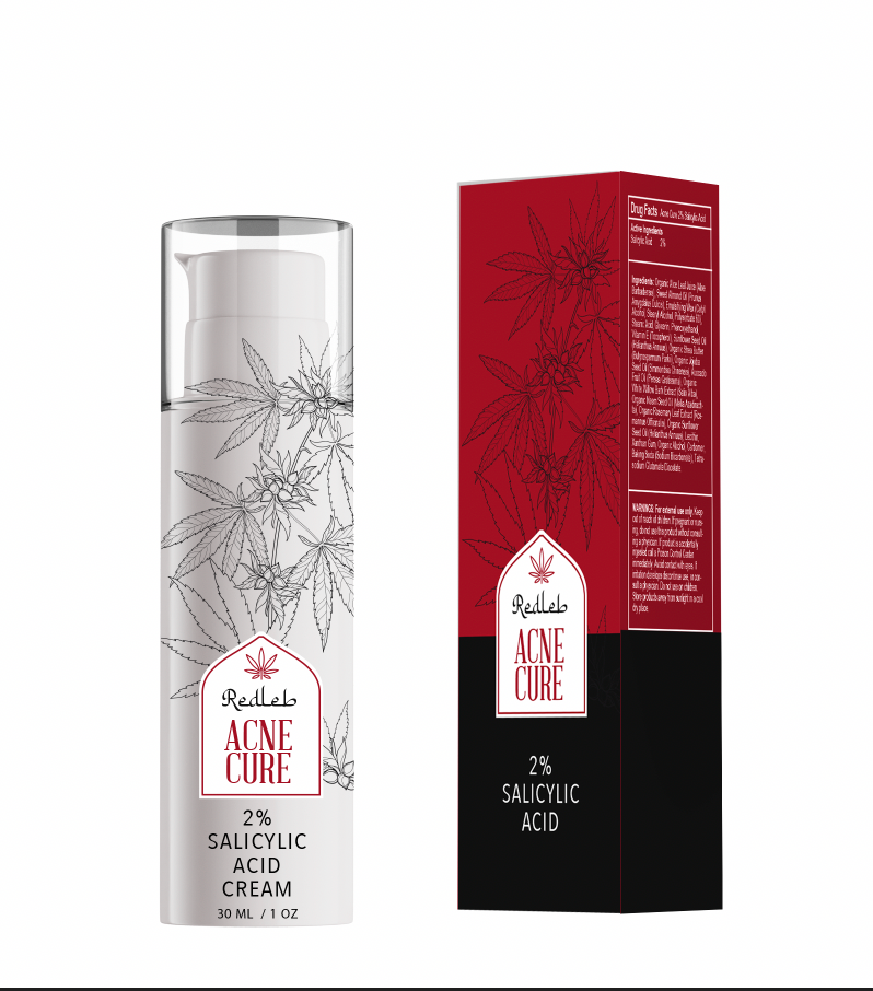 Red Leb Acne Cure 2% Salicylic Acid Cream 30ml