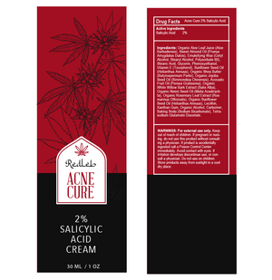 Red Leb Acne Cure 2% Salicylic Acid Cream 30ml